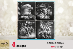 America 250 anniversary slate coaster 4th of July engrave Product Image 1