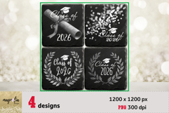 GRADUATION 2026 slate coaster engraving design png Product Image 1