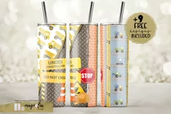 Construction truck kids tumbler 20 oz sublimation design png Product Image 1