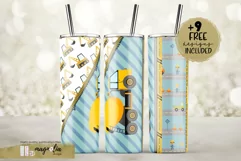Concrete mixer kids tumbler wrap 20 oz sublimation design Product Image 1