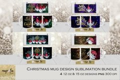 Christmas mug wrap sublimation bundle Funny gnomes design Product Image 1