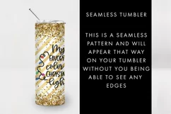 20oz My Favorite Color Is Christmas LightTumbler Sublimation Product Image 2