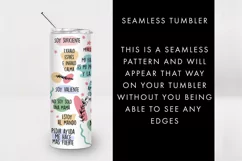 20oz Seamless Mama Afirmaciones Diarias Skinny Tumbler SVG Product Image 2