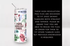 20oz Seamless Mama Afirmaciones Diarias Skinny Tumbler SVG Product Image 4