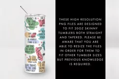 20oz Bible Verse Affirmations Skinny Tumbler SVG PNG Product Image 4
