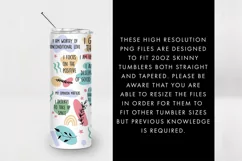 20oz Seamless My Daily Affirmations Skinny Tumbler SVG PNG Product Image 4