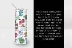20oz School Counselor Affirmations Skinny Tumbler SVG PNG Product Image 4
