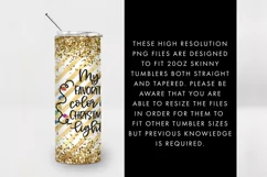 20oz My Favorite Color Is Christmas LightTumbler Sublimation Product Image 4
