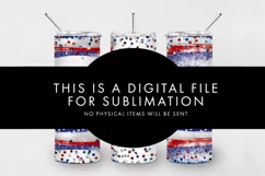 God Bless The USA 4th July Tumbler Sublimation Product Image 3