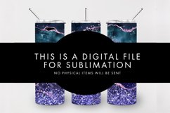 Purple Agate Glitter Tumbler Sublimation PNG Product Image 4