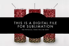 20oz Seamless Christmas Glitter Skinny Tumbler Sublimation Product Image 3
