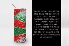 20oz Seamless Christmas Glitter Skinny Tumbler Sublimation Product Image 4