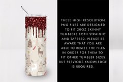 20oz Seamless Christmas Tree Skinny Tumbler Sublimation PNG Product Image 4