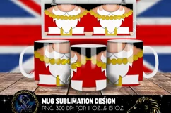 London Mug Sublimation | Soldier Gnome London Mug Product Image 1
