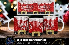 Santas Favorite Mug Sublimation | Santa Claus Christmas Mug Product Image 1