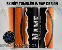 Add Text Basketball Ball Tumbler Sublimation Design PNG Product Image 6