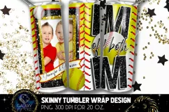 Baseball Softball Mom Tumbler Design, Mom of Both Tumbler Product Image 1