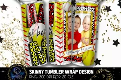 Baseball Softball Mom Tumbler Design, Mom of Both Tumbler Product Image 2