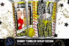 Baseball Softball Mom Tumbler Design, Mom of Both Tumbler Product Image 1