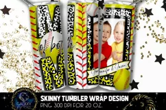 Baseball Softball Mom Tumbler Design, Mom of Both Tumbler Product Image 2