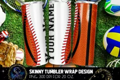 Baseball & Basketball Tumbler, Baseball Basketball Product Image 2