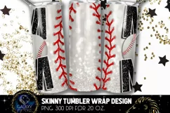 Black Baseball Mom Tumbler Design, Baseball Mom Sublimation Product Image 2