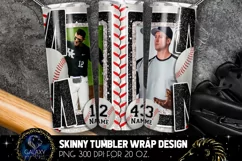 Add Photo Black Baseball Mom Tumbler Design, Brother Sibling Product Image 2