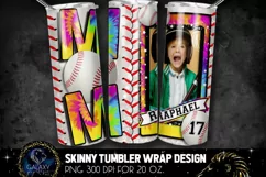 Add Photo Tie Dye Baseball Mom Tumbler Design, Baseball Mom Product Image 2