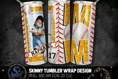 Add Photo Yellow Baseball Mom Tumbler Design, Baseball Mom Product Image 1