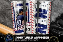 Add Photo Blue Baseball Nana Tumbler Design, Baseball Nana Product Image 1
