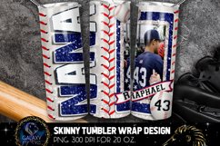 Add Photo Blue Baseball Nana Tumbler Design, Baseball Nana Product Image 2