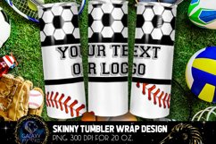 Baseball &amp; Soccer Tumbler, Baseball Soccer Tumbler Product Image 1