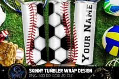 Baseball & Soccer Tumbler, Baseball Soccer Tumbler Product Image 1