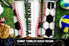 Baseball & Soccer Tumbler, Baseball Soccer Tumbler Product Image 2