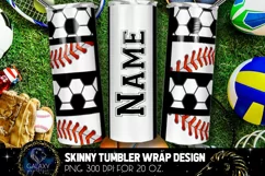 Baseball & Soccer Tumbler, Baseball Soccer Tumbler Product Image 1