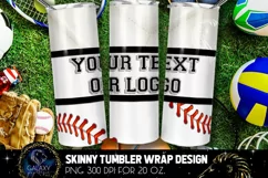 Baseball & Volleyball Tumbler, Baseball Volleyball Tumbler Product Image 1