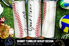 Baseball & Volleyball Tumbler, Baseball Volleyball Tumbler Product Image 4