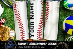Baseball & Volleyball Tumbler, Baseball Volleyball Tumbler Product Image 2