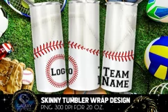 Baseball & Volleyball Tumbler, Baseball Volleyball Tumbler Product Image 2