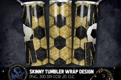 Black Gold Glitter Soccer Mom Tumbler Design, Soccer Mom Product Image 2