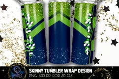 Cheer Coach Tumbler Sublimation, Green Blue Cheer Coach Product Image 2