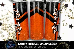 Cheer Coach Tumbler Sublimation, Black Orange Cheer Coach Product Image 2