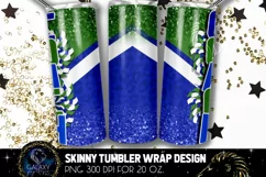 Cheer Coach Tumbler Sublimation, Green Blue Cheer Coach Product Image 2