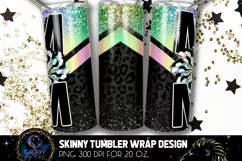 Cheer Mom Tumbler Sublimation, Iridescent Black Cheer Mom Product Image 2