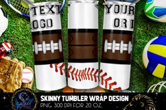 Baseball &amp; Football Sublimation Tumbler, Football Baseball Product Image 2