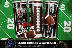 Add Photo Football Mom Tumbler Design, Football Mom Tumbler Product Image 1