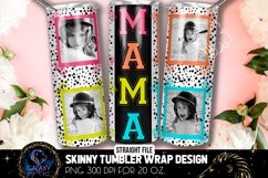 Mama Bright Doodle Tumbler Sublimation, Dalmatian Dots mama Product Image 1