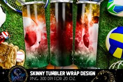 Powder Explotion Soccer Tumbler, Green Red Yellow Soccer Product Image 2