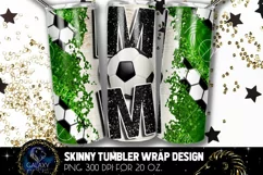 Black Soccer Mom Tumbler Design, Soccer Mom Sublimation Product Image 1