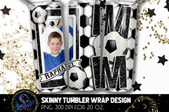 Add Photo Black Soccer Mom Tumbler Design, Soccer Mom Product Image 1